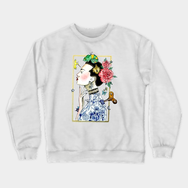 Manipulation of Dysfunctional Perception Crewneck Sweatshirt by rosana art